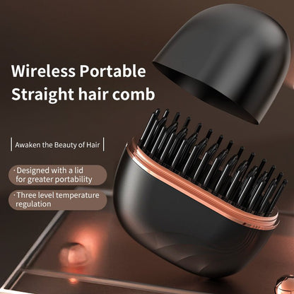Mini Hair Straightening Comb Wireless - UAE
